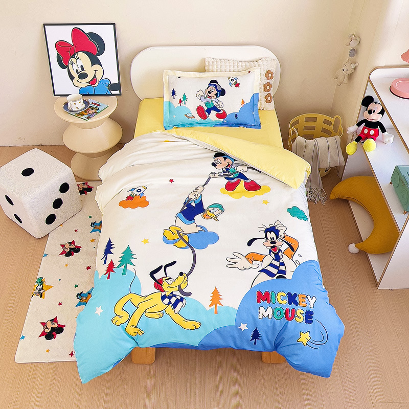 Disney Cotton Kindergarten Children's Words Princess Infant Quilt Three-piece Set Baby Nap Cotton Six-piece Set