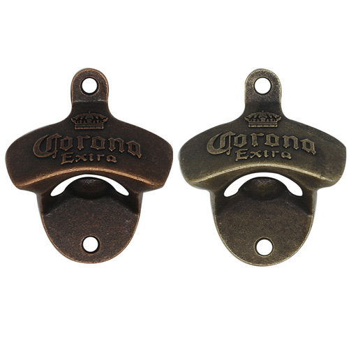 Cross-border sourcing creative wall-mounted fixed beer opener, Corona zinc alloy wine opener