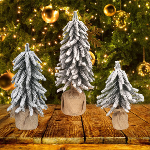 Cross-border mini Christmas tree pe desktop small tree home creative decoration simulation Christmas tree cedar simulation Christmas tree