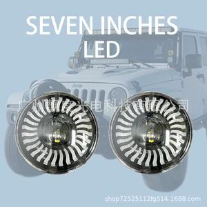 7 düym Wrangler LED Fənər, Harley Motosiklet, Off-road Avtomobil, Angel Eyes