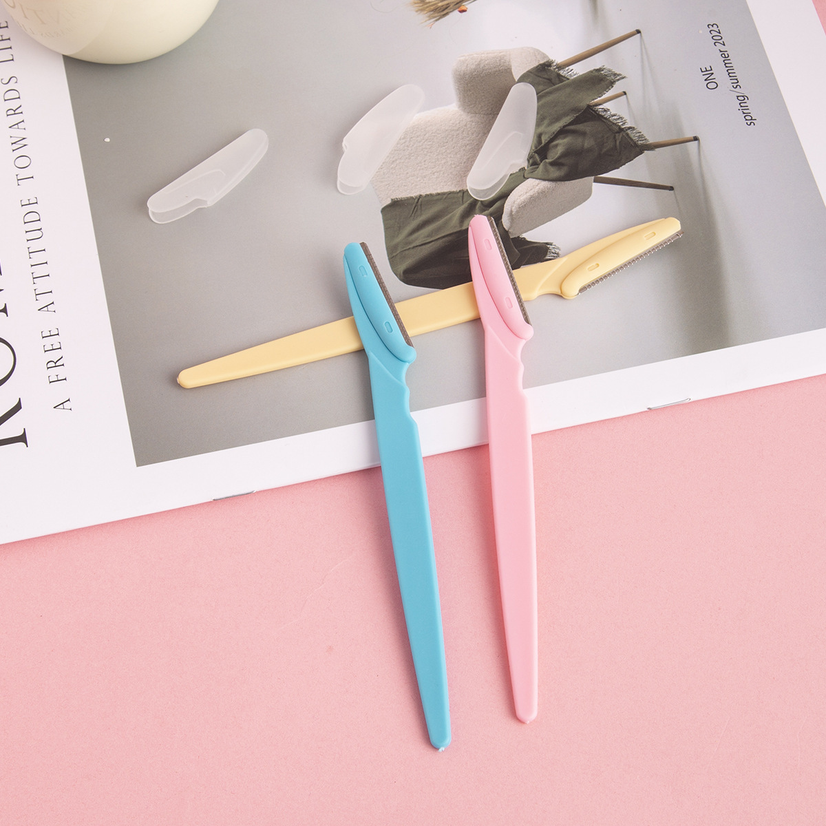 Cuchillo de cejas transfronterizo de comercio exterior Maquillaje Cuchillo de cejas Cuchillo de cejas creativo Mini para mujer Cuchillo de cejas al por mayor Herramientas de salón de belleza