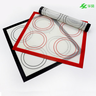 Puff Silicone Baking Mat, High Temperature Resistant Fiberglass Baking Mat, Macaron Biscuit Non-Stick Baking Mat, Large Circle Baking Mat