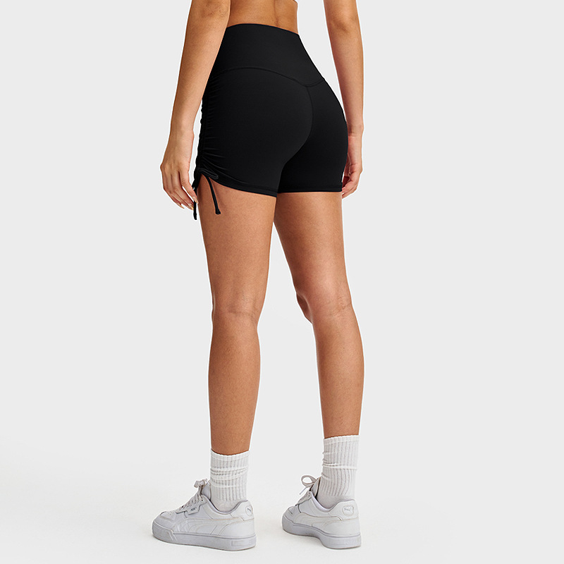 Shorts Deportivos Ajustados para Mujer INFLACHI, Shorts de Ciclismo con Cordón Ajustable y Sensación de Desnudez, Shorts de Yoga Lulu de Cintura Alta y Efecto Levanta Glúteos