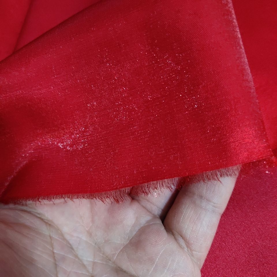 高级晚礼服面料鞋材面料棉闪光布料加厚透气垂感毕业设计桌布批发
