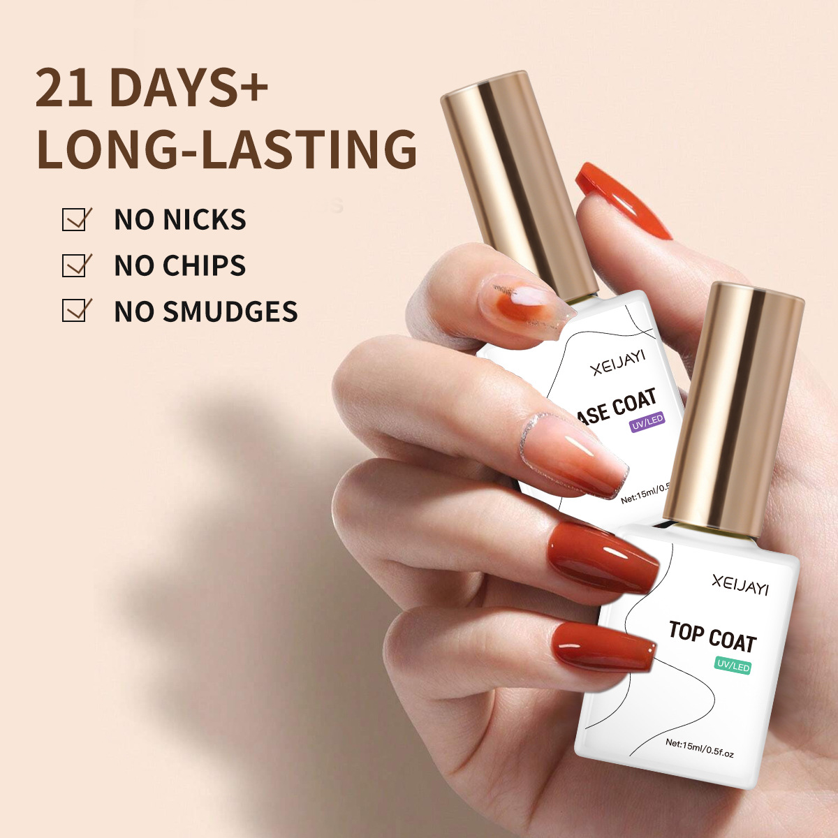 imprimación de sello de manicura fácil de moldear super durable imprimación de sello de esmerilado multifuncional pegamento de nail polish especial para manicuras image 3