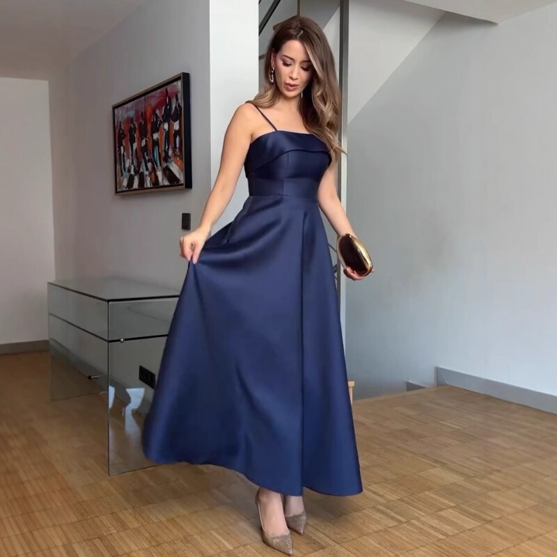 Europe and the United States cross-border 2025 summer new women's solid color sexy sleeveless backless strapless waist long dress