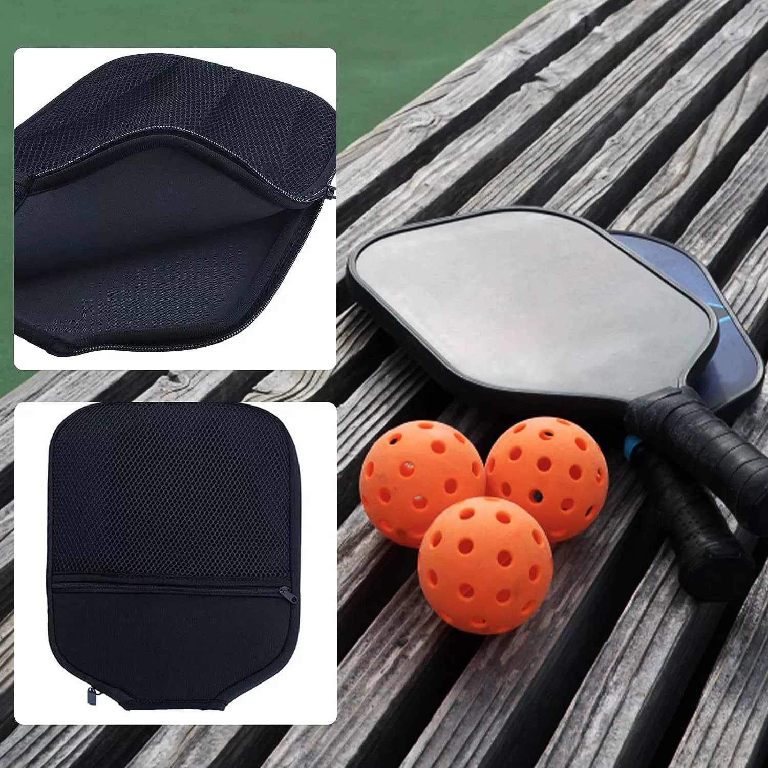 Сетчатый чехол с шнурком, чехол для pickleball, бутил-резина, подходящий для активного отдыха, легкий