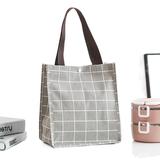 Портативный тканевый мешок, складная льняная сумка, в корейском стиле