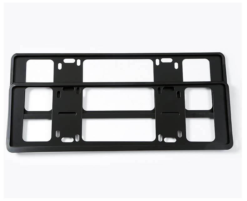 Iron double-layer new energy vehicle license plate frame with adjustable hole positions, license plate frame for electric vehicle modification supplies