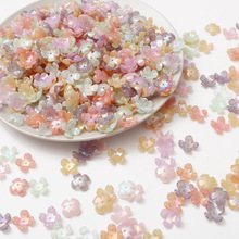 20颗价亚克力仿花瓣四瓣花花托配件 手工diy古风配件汉服发簪材料