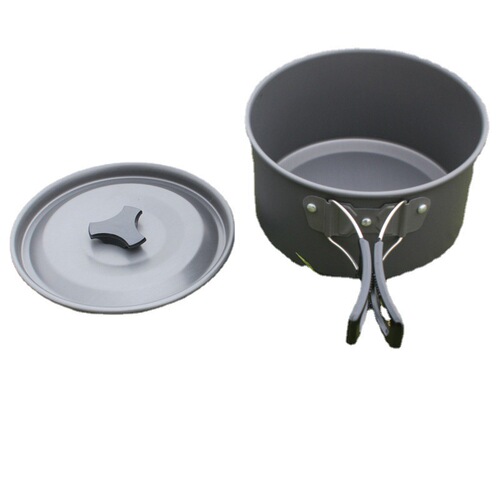 Manufacturer supplies alumina pot set for 2-3 people, outdoor camping combination pot set, cooking supplies wholesale DS300