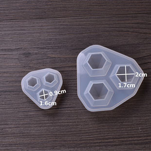 diy Handmade Glue Dropping Triple Diamond Silicone Mold Size 3 Diamond Pendant Pendant Diamond Glue Dropping Mold