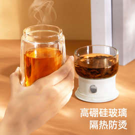VD0A哲品派杯便携户外露营茶具套装办公室茶水分离泡茶玻璃杯配茶