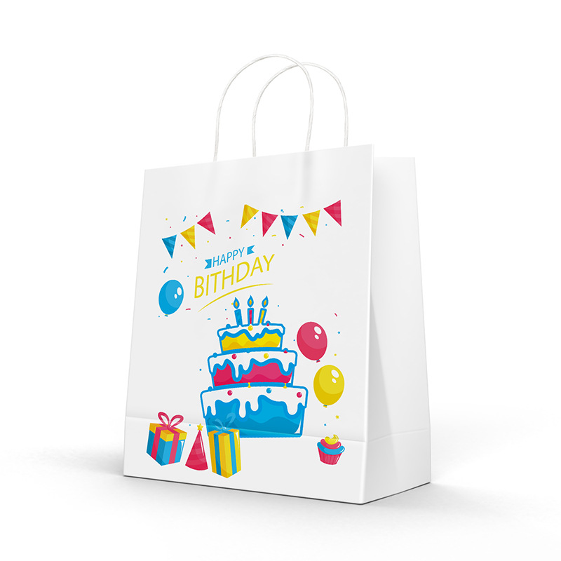 Spot bolsa de papel de regalo de vacaciones de verano bolsa de papel portátil de regalo de estudiante bolsa de regalo de temporada de graduación bolsa de papel kraft al por mayor