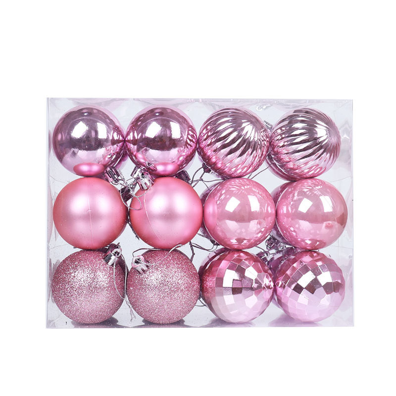 6cm/24個入り クリスマスボールセット ギフト 異形クリスマスツリー ホリデーデコレーション デコレーションボール クリスマス人気商品|undefined