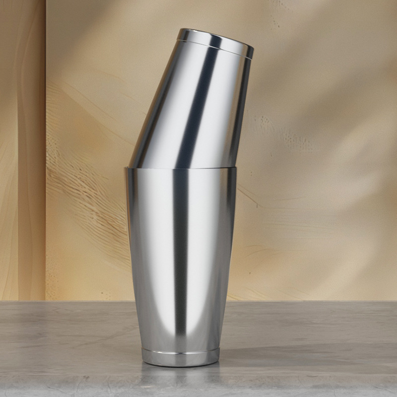 304 acero inoxidable Boston mezclador de cóctel shaker bar salón cuchara taza de medición conjunto de mezcla