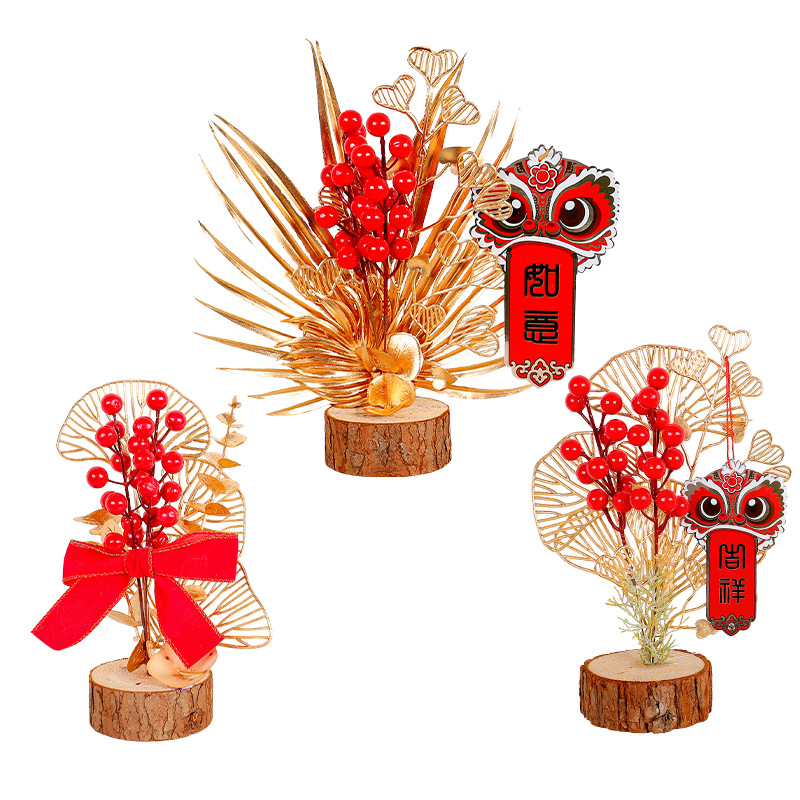 2025 Decoraciones de Año Nuevo Decoraciones de árboles de Navidad Feliz inauguración de la casa Regalos de casa nueva Festival de primavera Año nuevo Año nuevo Año del tigre Regalos en movimiento