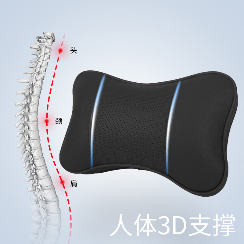 (2개) 자동차 목 머리 받침 좌석 베개를 적재하기위한 자동차 머리 받침 자동차 목 베개 자동차 3D 베개