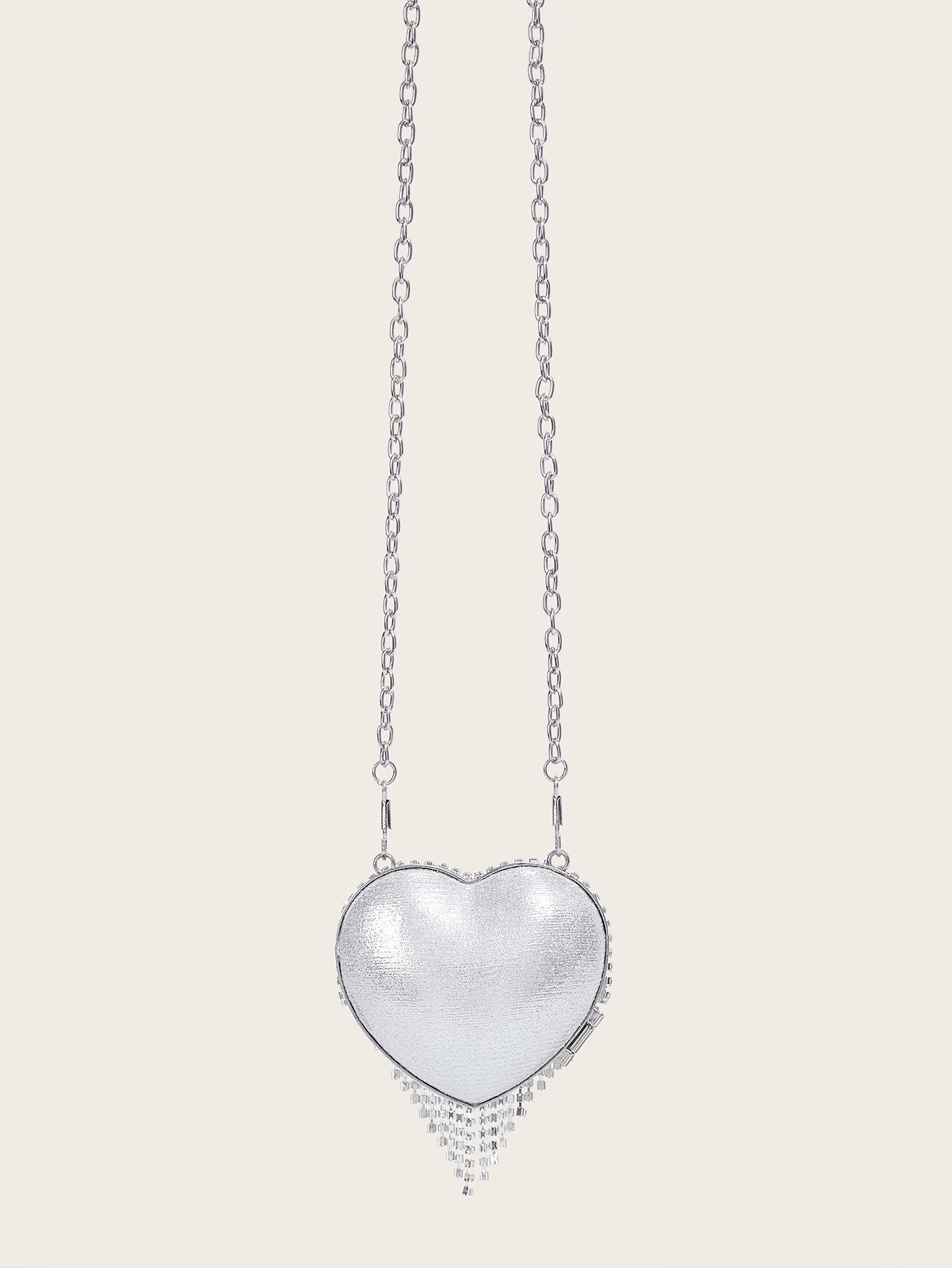 Mini Abendtasche Mit Herz-kette Für Damen_voghion.com