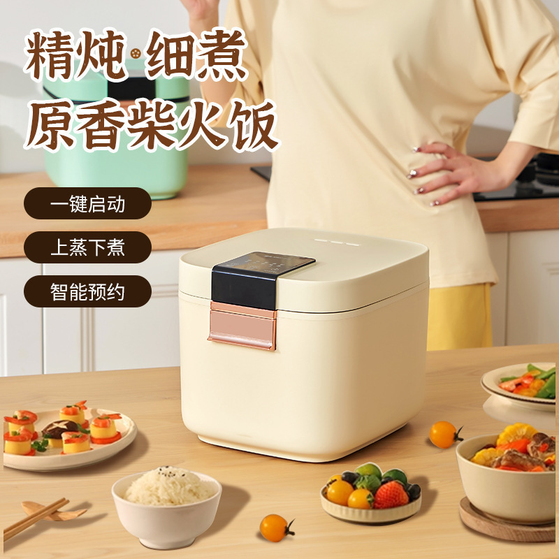 家用3L小型多功能电饭煲3人宿舍迷你电饭锅陶瓷釉智能预约电饭煲|undefined