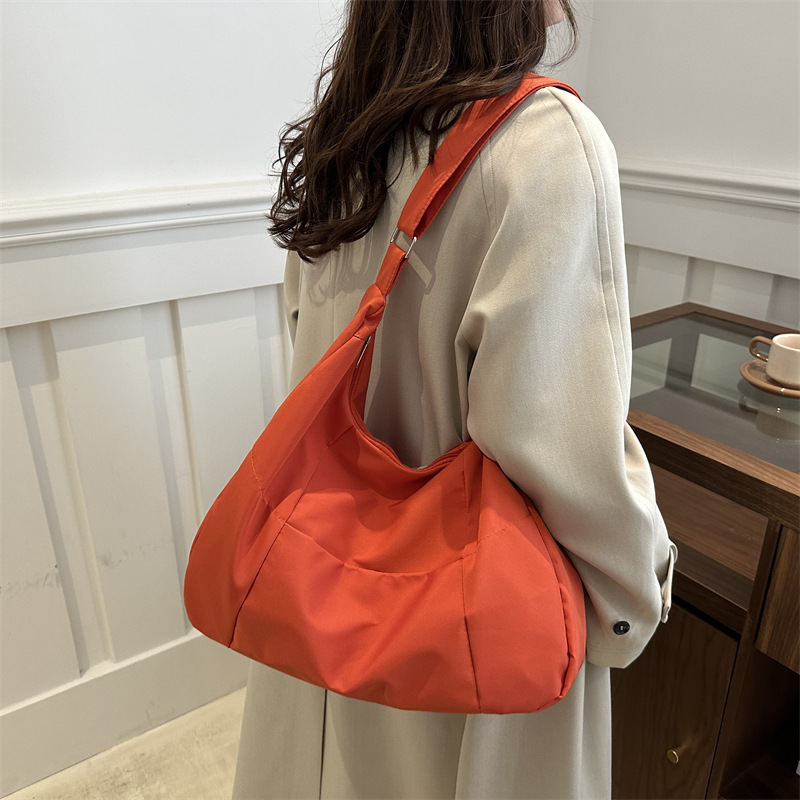 Bolsa de lona coreana de gran capacidad, estilo relajado, bolsas de hombro de trabajo, bolsas de mochila simple, moda