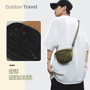 2025 New Japanese and Korean Style Macaron Color Chest Bag, Multifunctional, Fashionable and Versatile, Lightweight Waist Bag, Sports Crossbody Bag