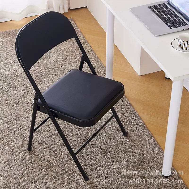厂家批发椅子简易多功能带靠背塑料休闲折叠办公培训椅白色户外椅