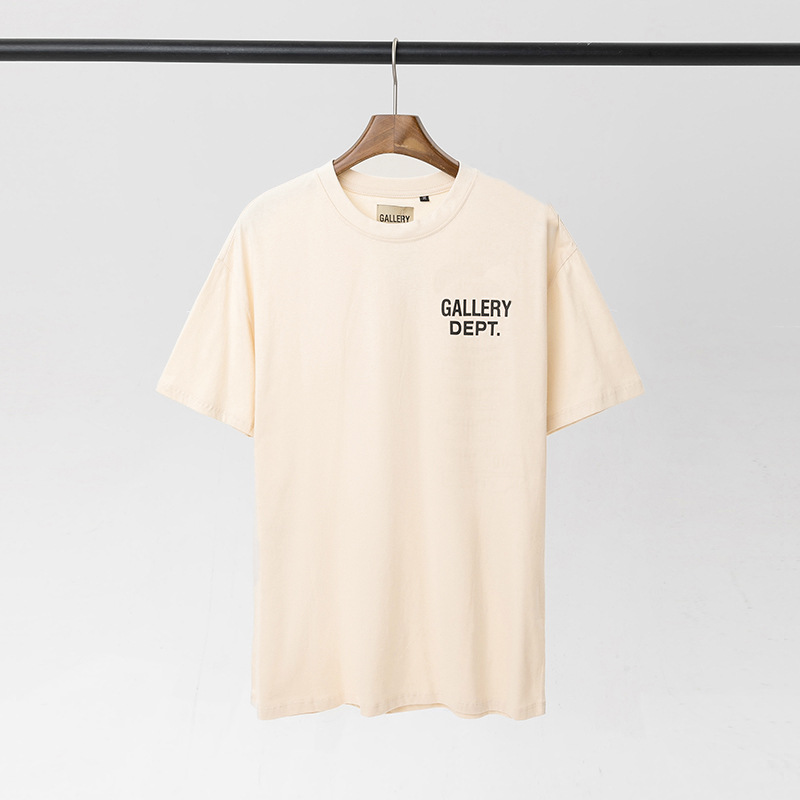 Camiseta de manga corta con estampado Gallery Dept de marca de moda para hombres y mujeres