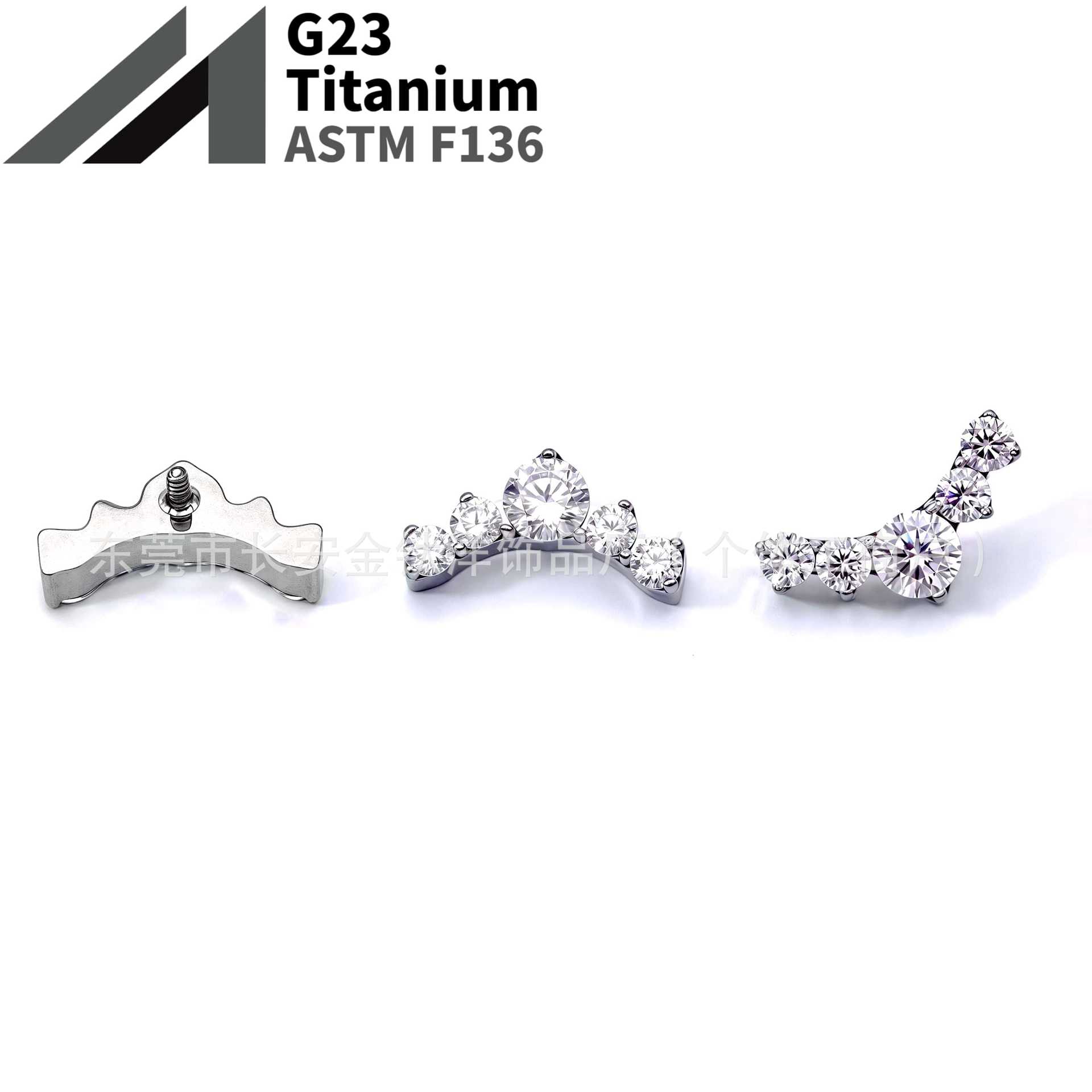 16G labret stud size and finish detail