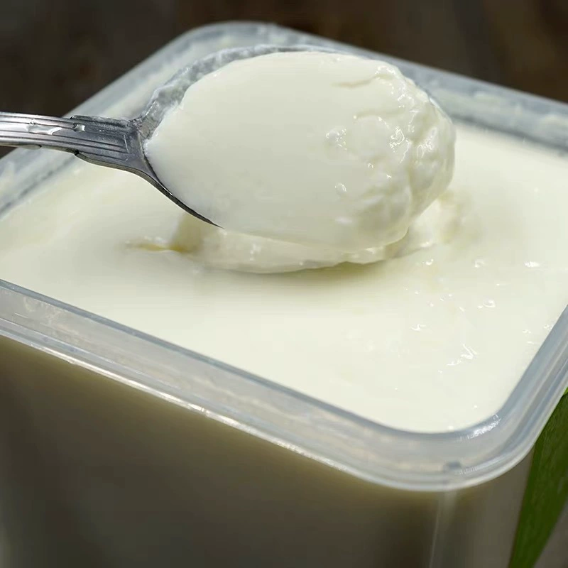 Йогурт Tianrun Yijia 2 кг большая ведрышка Xinjiang пробиотики оригинальный вкус концентрированный Lao Runkang квадратная ведерко фруктовый салат