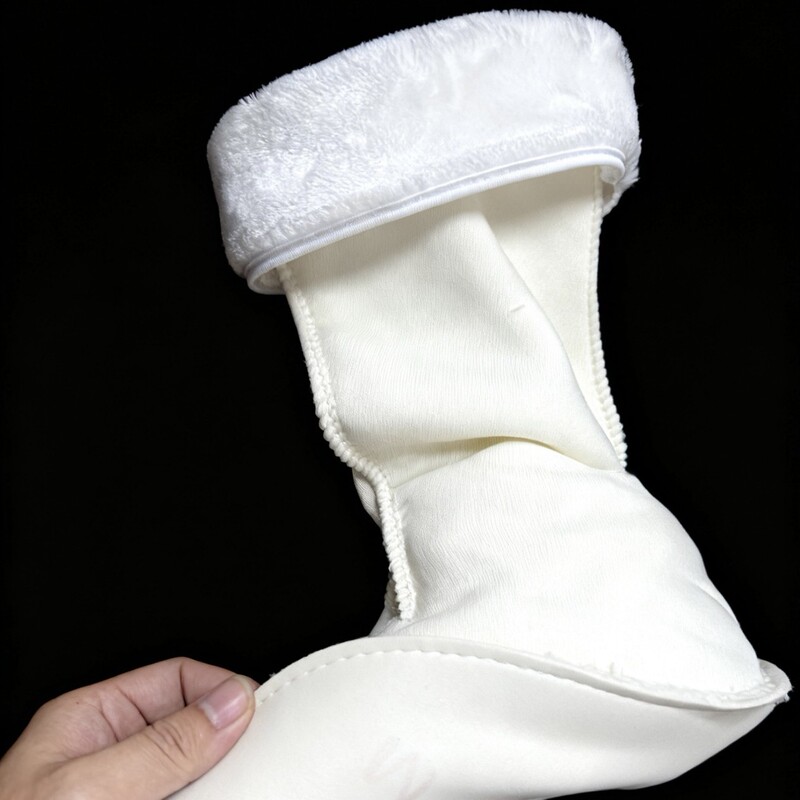 Winter Water Shoe Covers with Lining, Inner Lining, Fleece Cover, Rain Boots, Cotton Socks, High Tube, Mid Tube, Warm and Cold-Proof Cotton Cover for Women