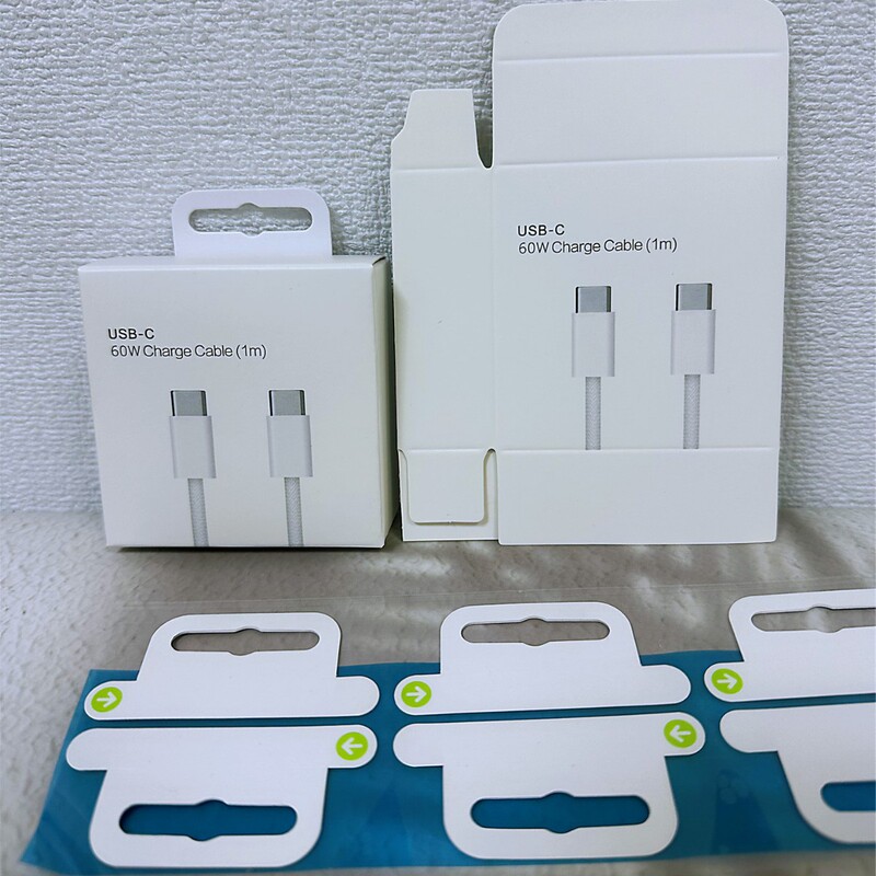 Suitable for Apple 15 C- C data line packaging box 1 meter 2 meters USB-C braided line 60W 240W packaging