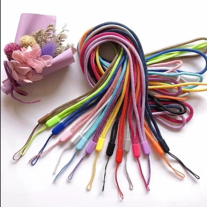 Производители 3,0 мм круглый нейлоновый Плетеный ремешок камеры мобильного телефона ремешок игрушка нагрудный талреп длинный и короткий