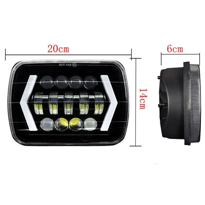 7inch Square Lights Suitable for Ön faralar
