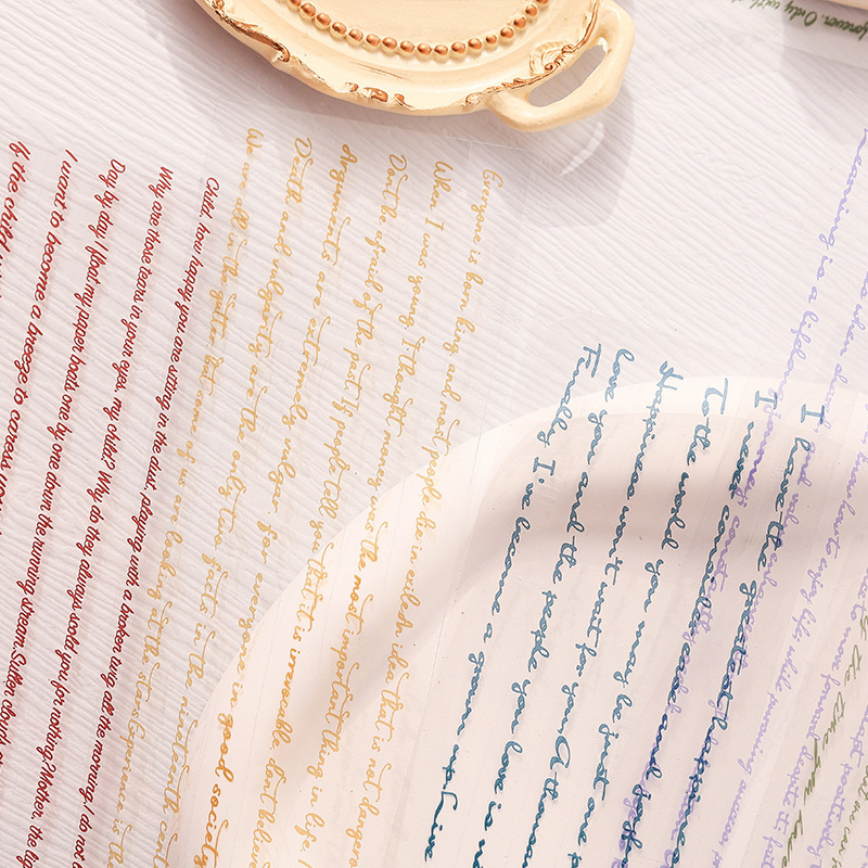 Flying Plume Dreamland pegatinas impermeables transparentes para mascotas diy pegatinas de diario diario retro transfronterizas pegatinas de barra larga en inglés