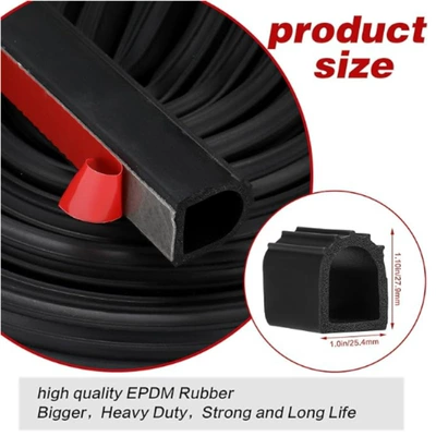 Avtomobil səs izolyasiya zolaqları Self-Adhesive Epdm Rubber Strip Suitable