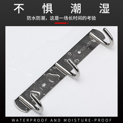 Exquisite solid stainless steel bathroom hardware hook—high-quality coat hooks, row hooks, and clothes hangers—directly from the manufacturer.