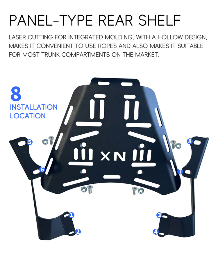 Suitable for Honda NX400 crash guards, anti-fall protection, upper and lower bumpers, main stand, rear rack, side bag modification