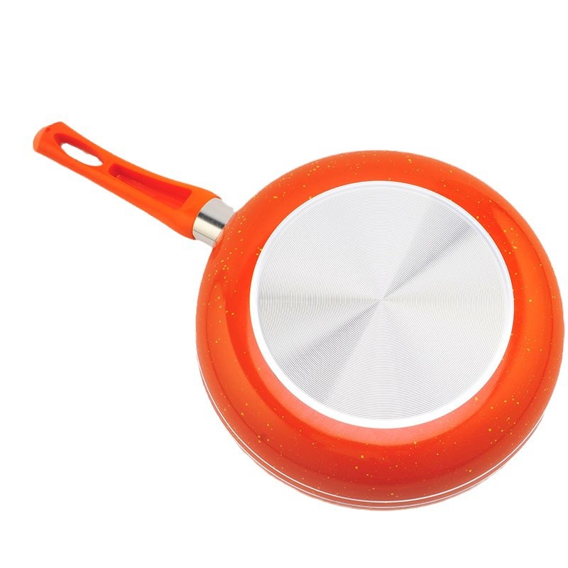 Sartén de fondo de aleación de aluminio simple sartén antiadherente sartén de carne sartén de doble fondo sartén suministro directo de fábrica