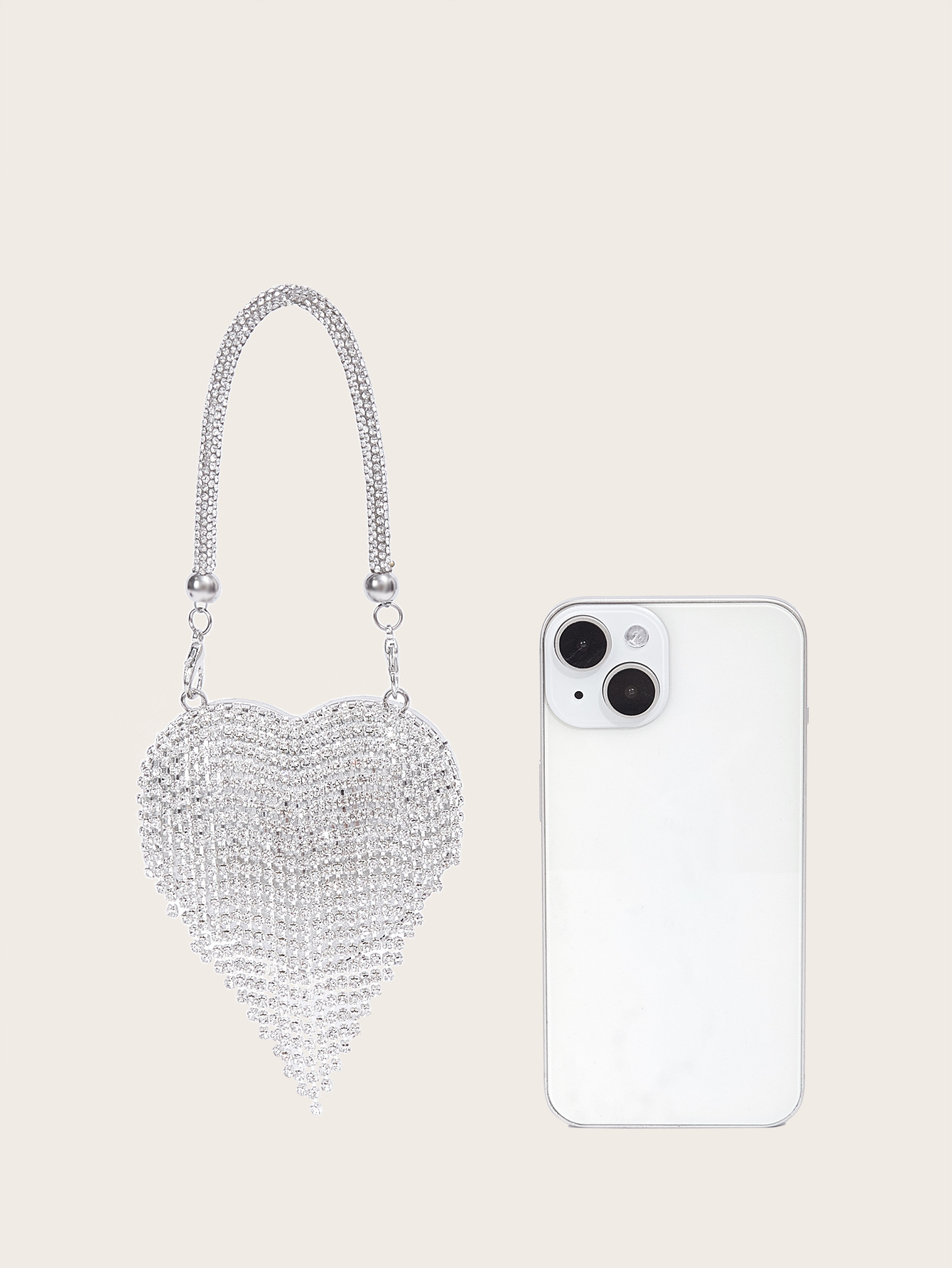 Mini Abendtasche Mit Herz-kette Für Damen_voghion.com