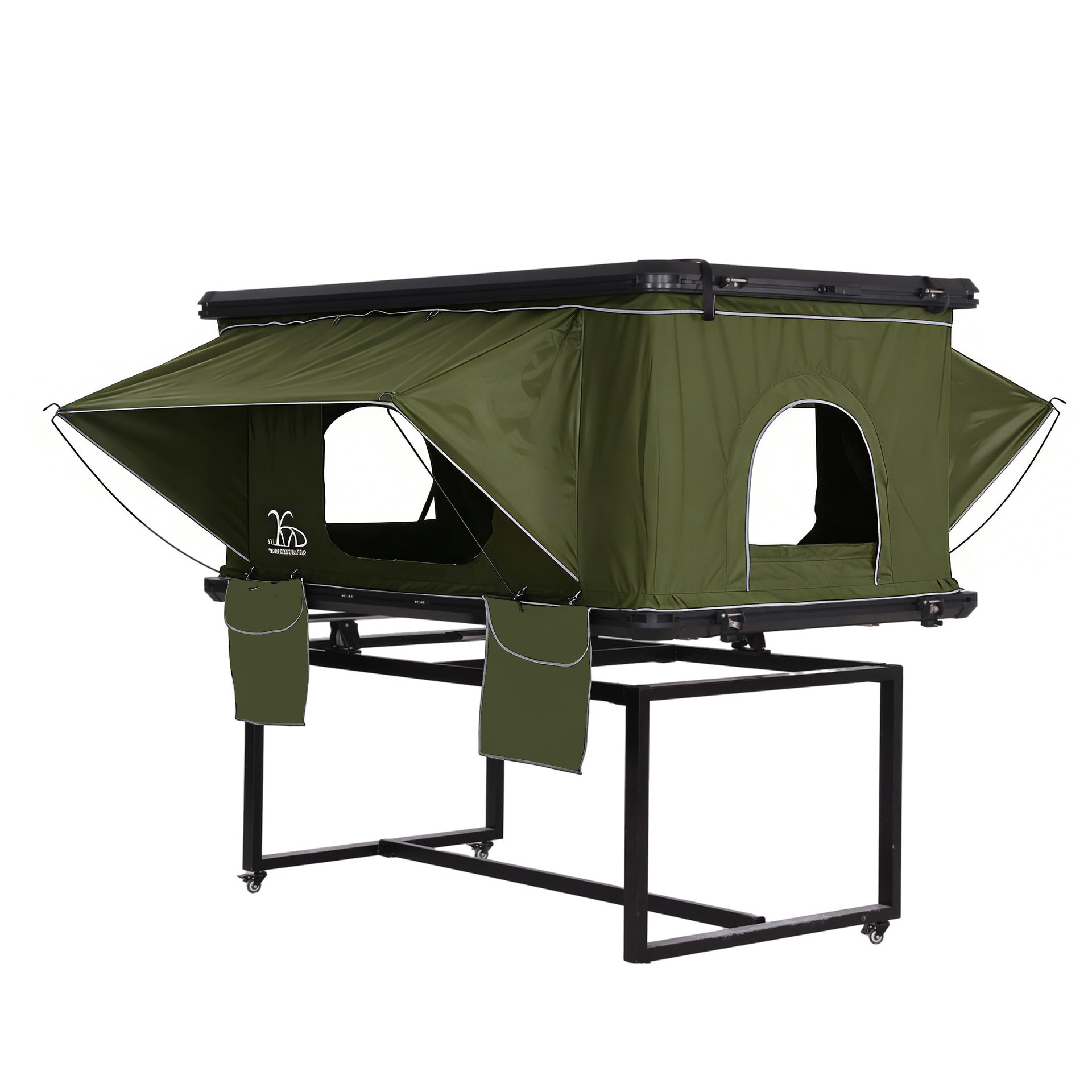 Carpa de techo de poliéster y algodón grueso para cuatro estaciones anti-mosquitos impermeable carpa de viaje autónoma