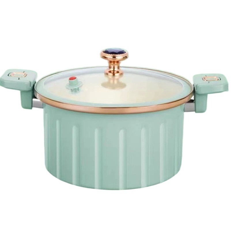 Бытовая кастрюля с микродавлением, римская кастрюля для супа большой емкости, индукционная плита, универсальный антипригарный горшок, многофункциональный бинауральный суповой горшок