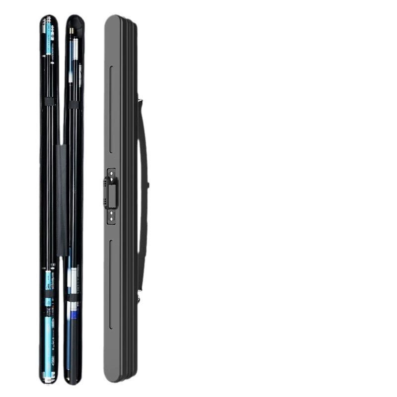 Angling gear: outdoor new-style fishing rod hard-shell bag, multi-functional fishing tackle bag, lightweight portable rod case