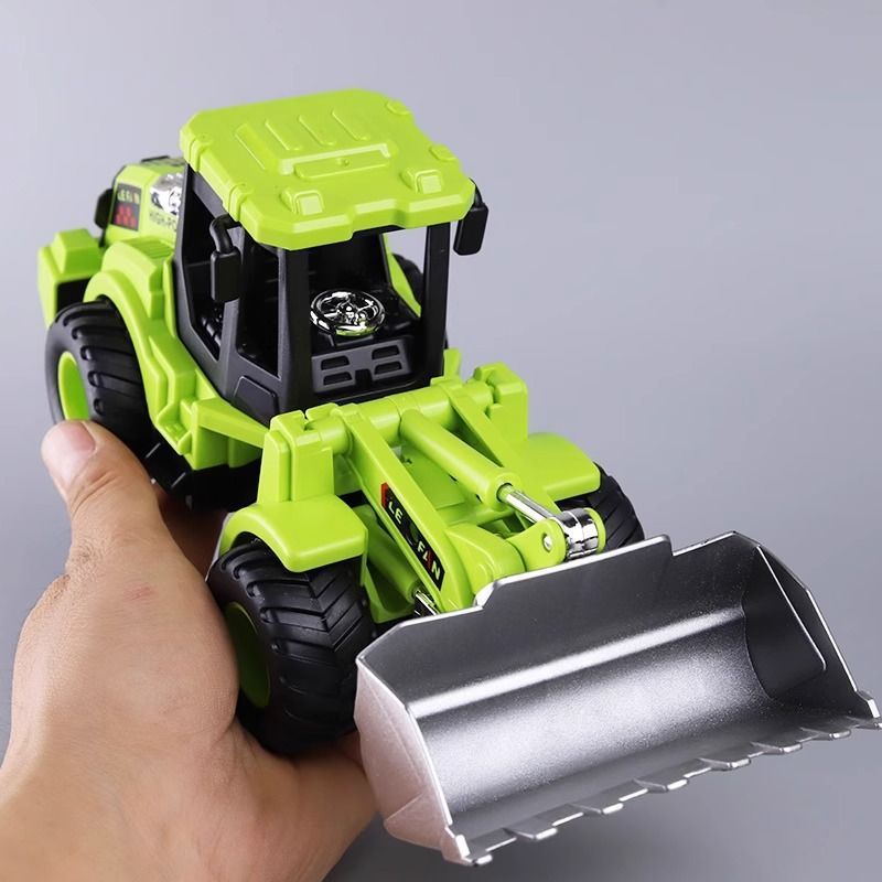 Cargador de gran tamaño bulldozer juguete coche de ingeniería de inercia caída niño modelo de carretilla elevadora bebé