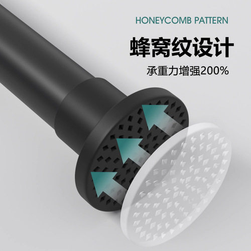 Hole-free telescopic clothes rack extension rod multi-purpose rod for bedroom curtains bathroom shower curtain factory
