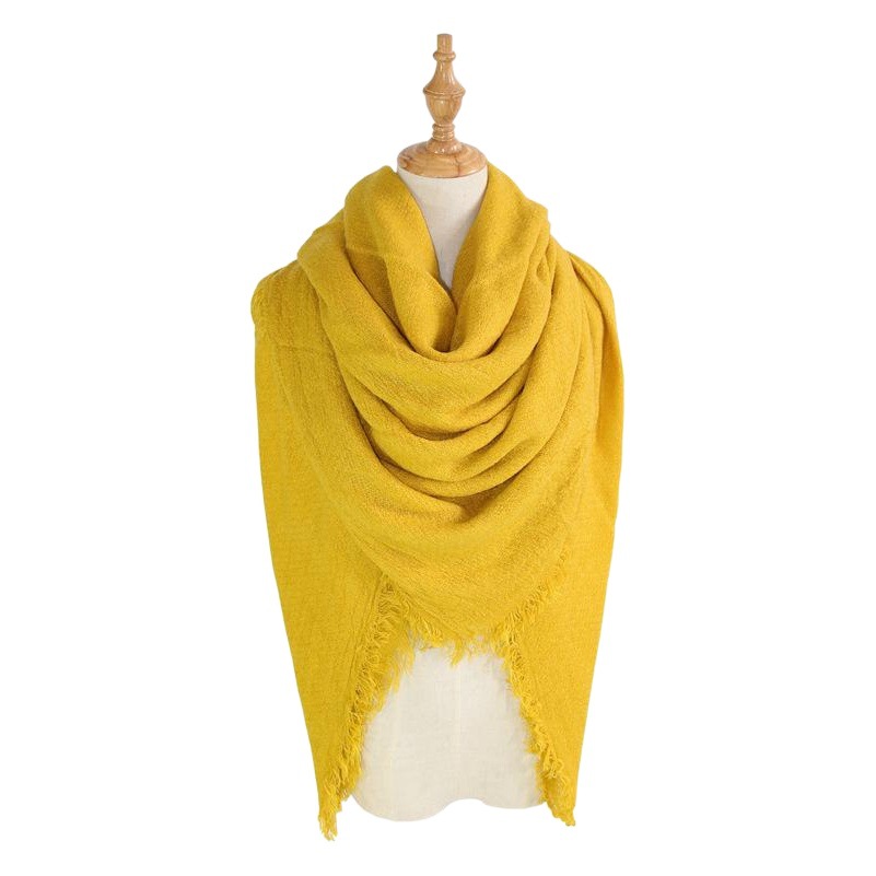 Outdoor Square Scarf, Magic Outdoor Scarf, Shawl, Single-Color Outerwear, Versatile Headscarf, Jacquard Scarf, Thick