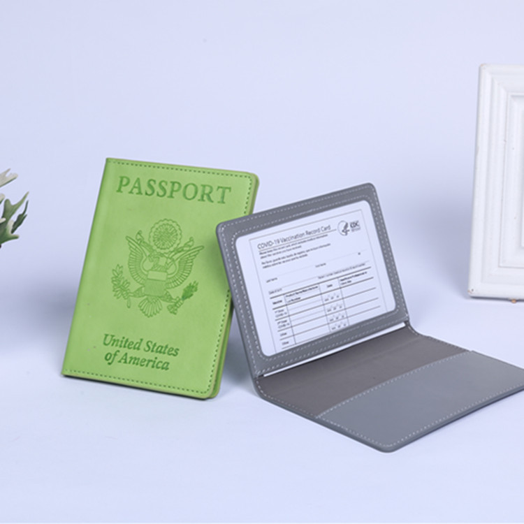 En stock envío gratuito cubierta de pasaporte americano multi-funcional bolsa de pasaporte cubierta de la Tarjeta de pasaporte caja de cuero de almacenamiento integrado pasaporte
