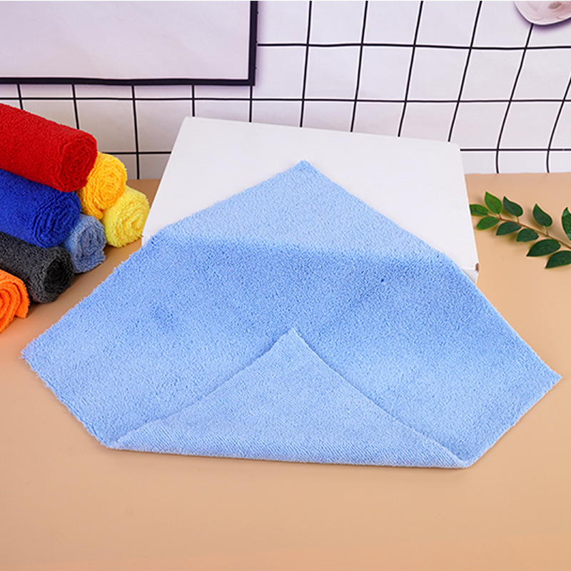 Toalla cuadrada especializada para comercio exterior, de 400g, tejido por urdimbre, pelo alto y bajo, sin bordes ultrasónicos, para detallado de automóviles, revestimiento de cristal, encerado, con buena absorción de agua.
