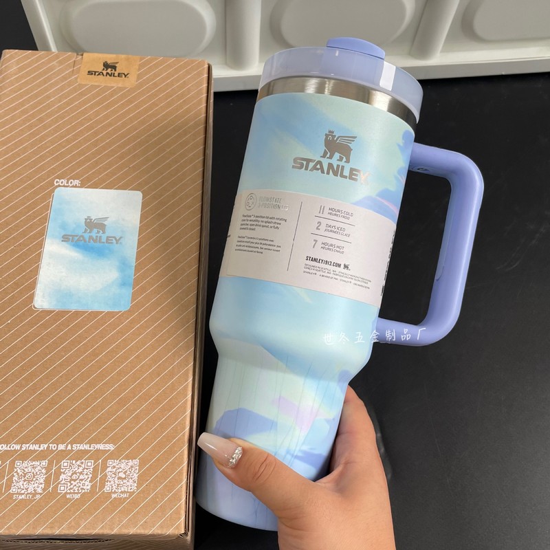 スタンレー サーモスカップ ストローカップ スタンレーカーカップ 第二世代 40オンス タイダイパウダー アウトドア フィットネス ネットセレブカップ 1|undefined