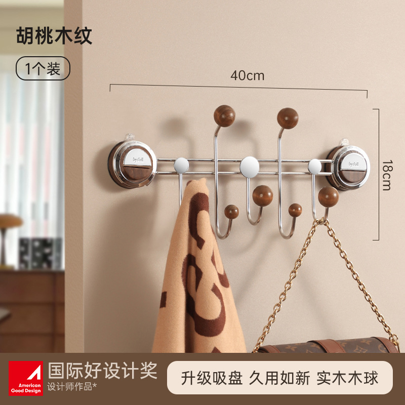 Gancho de ventosa detrás de la puerta, sin perforación, mochila de carga fuerte, almacenamiento en el hogar, percha de pared, gancho de dormitorio